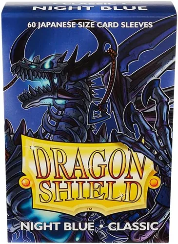 Vista 3 de Dragon Shield - Fundas para tarjetas de tamaño japonés – Azul noche 60CT – Las fundas para tarjetas son suaves y resistentes – Compatible