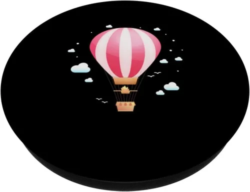 Vista 2 de Globo de Paseo en Globo de Aire Caliente Globo Aviador Globo de Aire Caliente PopSockets intercambiables PopGrip
