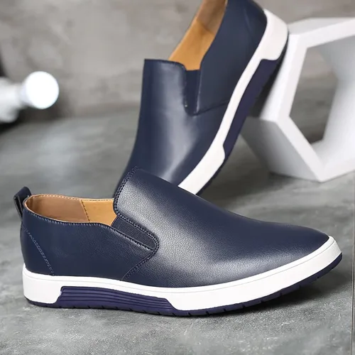Vista 4 de Zapatos Oxford casuales para hombre, zapatos de vestir con cordones, cómodos zapatos deportivos de moda
