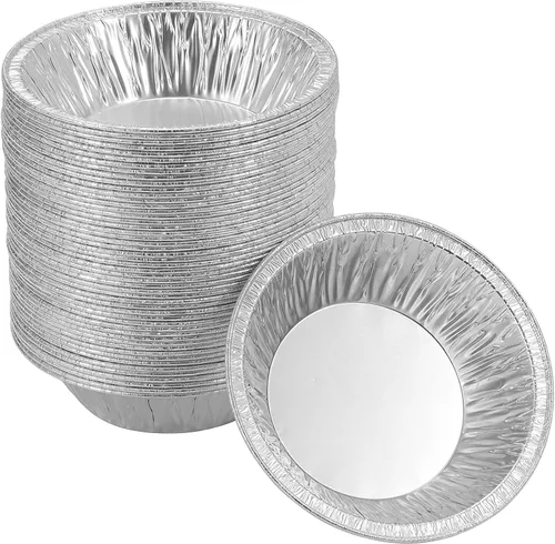 Vista 10 de Waytiffer 50 Pack - Sartenes para tartas de 4 pulgadas, Mini latas para tartas de aluminio desechable resistente para tartas/pasteles de papel