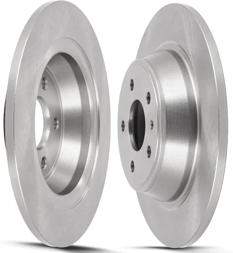 Vista 11 de SCITOO Rotores de freno traseros, 2 kits de frenos para Acura Integra 1990-2001, Honda Civic 1992-1995 1999-2000, para Civic del Sol 1993-1997, CRX