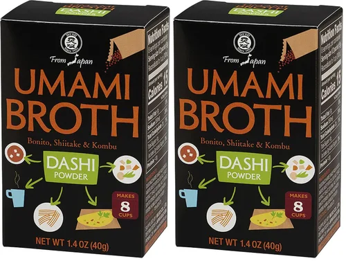 Vista 3 de Muso From Japan Caldo Umami Dashi en polvo, vegano, 1.4 onzas (paquete de 6)