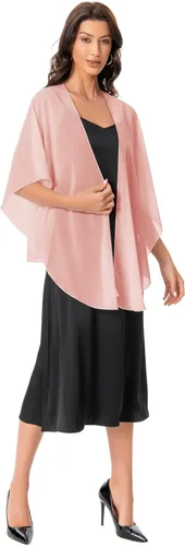 Vista 5 de Hotshawl Chales y Envoltorios para Vestidos de Noche de Gasa Transparente para Mujeres Elegante Suave Sedosa Bufanda Pañuelo Boda Estola Nupcial