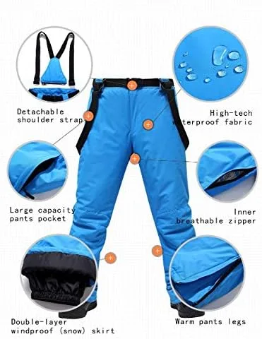 Vista 8 de NA Nuevo traje de esquí para hombre, resistente al viento, impermeable, grueso, chaqueta de snowboard para hombres y pantalones, abrigo y pantalones