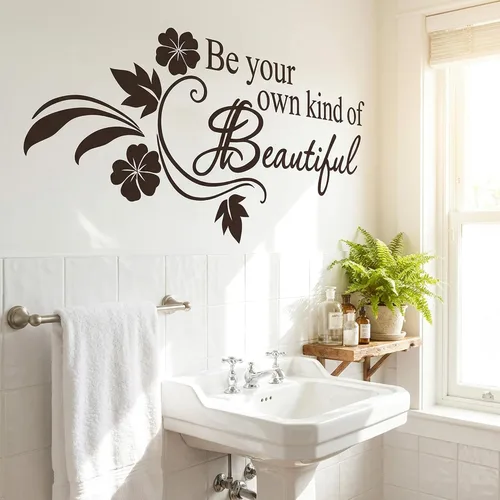 Vista 8 de Be Your Own kind of Beautiful", calcomanía de pared, COMINHKPR91952
