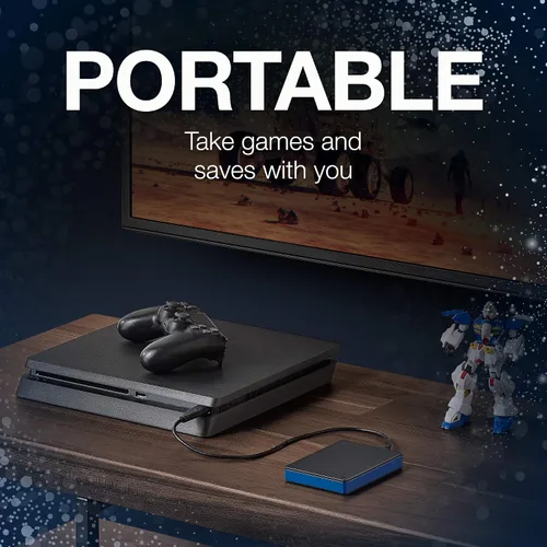 Vista 5 de Seagate Disco de juegos de 2TB para PlayStation 4, disco externo portátil con USB (STGD2000400)