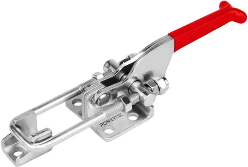 Vista 11 de POWERTEC Abrazadera de palanca grande de 6 pulgadas con tuercas y arandelas, pie de abrazadera de gran tamaño compatible con abrazaderas de palanca