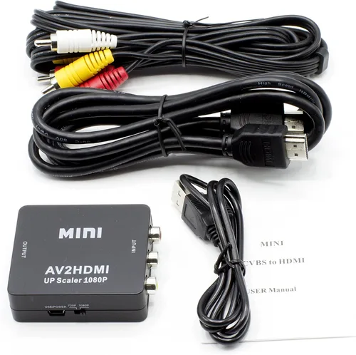 Vista 11 de THE CIMPLE CO - Kit convertidor HDMI a RCA para audio/video - Adaptador digital a analógico - Solo se convierte abajo, no funciona en reversa