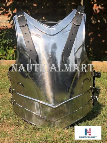 Vista 4 de NauticalMart LARP Medieval Steel Armor Full Cuirass (Breastplate and Back Plate)