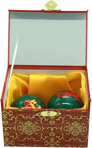 Vista 6 de Cloisonne pelotas anti estrés., Verde, S