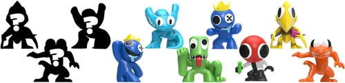 Vista 4 de Rainbow Friends - Set coleccionista de minifiguras de 10 unidades (10 figuras coleccionables, Serie 2)
