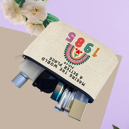 Vista 3 de ancpeany Regalos de cumpleaños número 41 para mujeres, ella, decoraciones de cumpleaños 41, bolsas de maquillaje, ideas de regalo para mamá, esposa