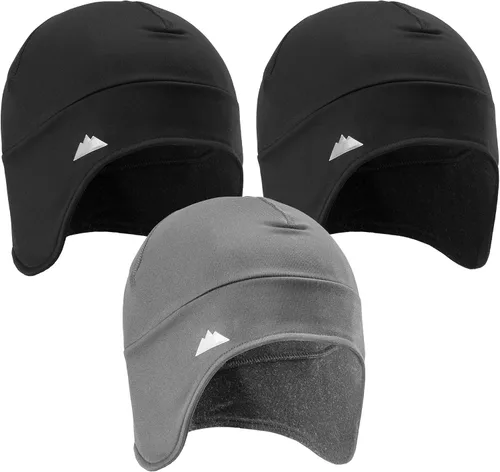Vista 8 de Tough Headwear Gorro Térmico Skull Cap - Gorro Beanie de Correr que Absorbe la Humedad, Forro para Casco - Calor y Ropa de Ciclismo