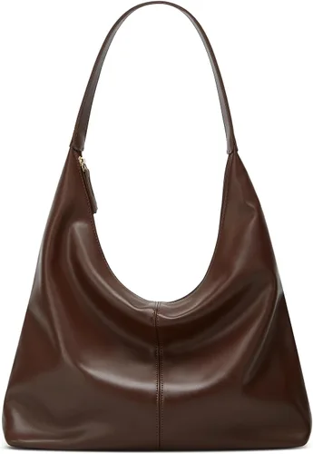 Vista 9 de Bolso de hombro de ante moderno para mujer, bolsa de mano, bandolera, bolso con asa superior, bolso para viajes, universidad, trabajo