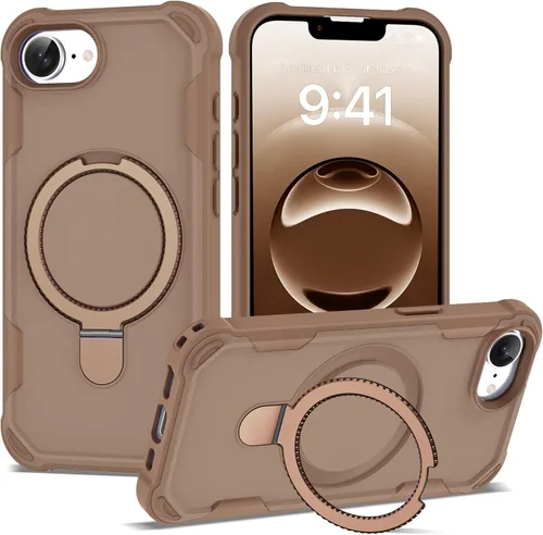 Vista 66 de Funda compatible con iPhone 12 y 12 Pro de 6.1 pulgadas con soporte de anillo magnético [protección militar contra caídas] [compatible con MagSafe]