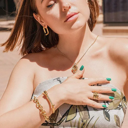 Vista 8 de CIUNOFOR Anillo de cruz de 0.539 in para mujer, anillo de compromiso chapado en oro rosa, plata, oro, grabado personalizado