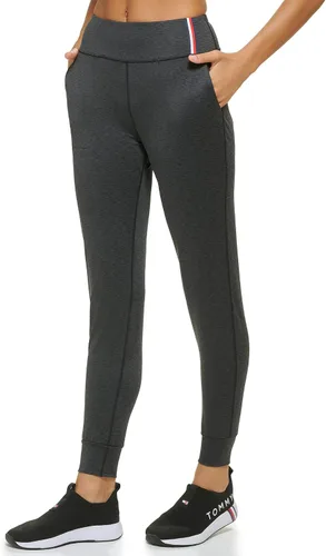 Vista 2 de Tommy Hilfiger Pantalones deportivos de yoga para mujer, diseño de rayas altas