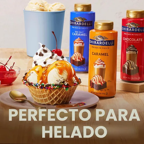 Vista 6 de GHIRARDELLI Salsa de caramelo premium, 16 onzas