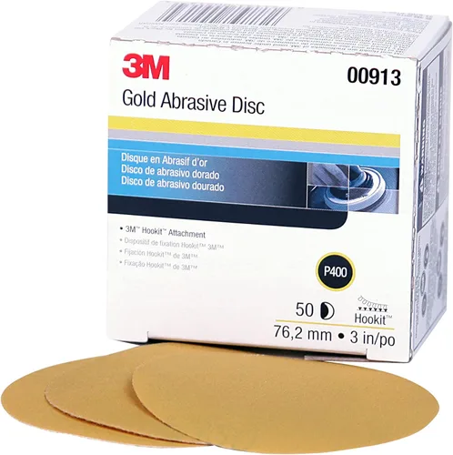 Vista 25 de 912 Hookit disco de arena P5A de 3" color oro de 3M, P220, 3, Dorado