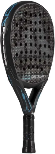 Vista 3 de adidas Adipower Ctrl 3.4 - Raqueta multipeso Álex Ruiz, color negro y azul, forma redonda, espuma EVA de alta memoria, carbono 18 K
