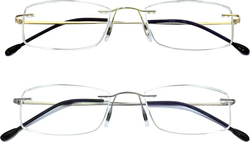Vista 8 de HIYANJN Gafas de lectura a prueba de luz azul para mujeres y hombres, filtro antideslumbrante, lentes ligeros