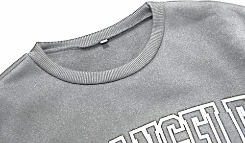 Vista 2 de LilyCoco Sudaderas de gran tamaño para mujer, manga larga, cuello redondo, gráfico