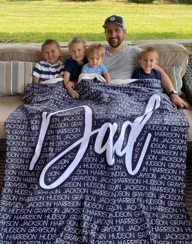 Vista 5 de Manta personalizada con nombre para bebés y adultos, manta personalizada con nombre para el día de la madre, el mejor regalo para mamá, papá, Abuela
