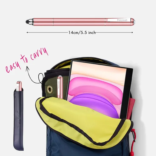 Vista 5 de Penyeah Lápiz capacitivo para Switch 2 DS Lite, múltiples puntas capacitivas para pantalla táctil, iPhone, teléfonos Android, tabletas, Chromebook