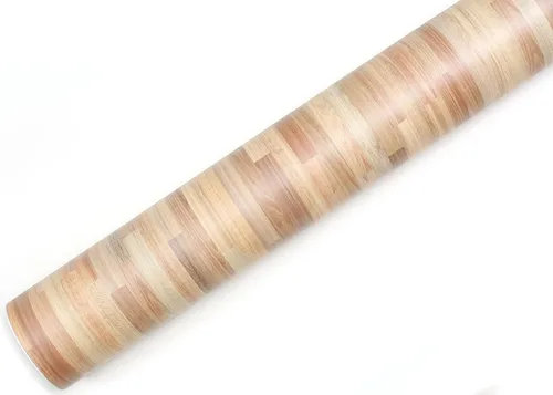 Vista 2 de ROSEROSA Papel tapiz autoadhesivo de madera para despegar y pegar, revestimiento de puerta para encimera, borde superior, moldura de espejo LW497