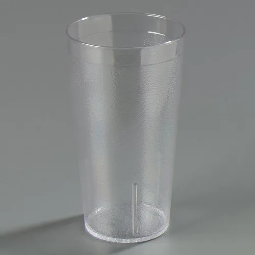 Vista 7 de Vasos de plástico Carlisle, apilables, resistentes a la rotura, sin BPA, 12 onza, Transparente