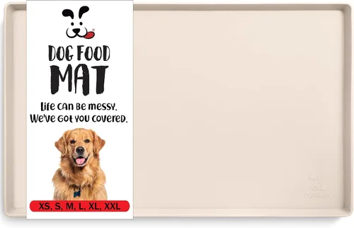 Vista 11 de DogBuddy Tapete antideslizante para la comida y el agua de perros y mascotas, impermeable, de silicona, con bordes, XS (11 x 11 pulgadas), negro