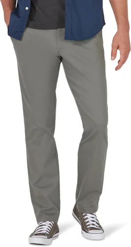Vista 11 de Lee Pantalón de frente plano, calce recto y delgado para hombre Extreme Motion Negro