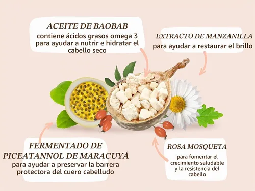 Vista 9 de Babo Botanicals Defining Baobab & Rosehip Shampoo + Bundle with Conditioner – For extra dry, curly hair – Smooth & Define – Passion Fruit Ferment