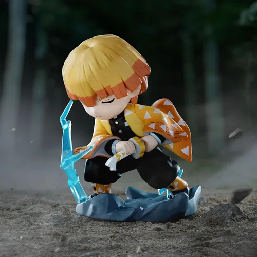Vista 4 de POP MART Demon Slayer Kimetsu no Yaiba Battle Series - Caja ciega