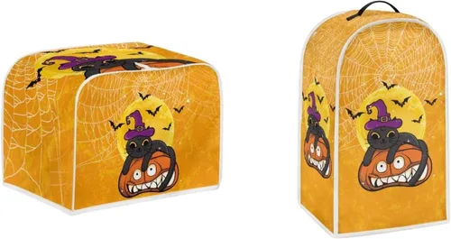 Vista 17 de Cubiertas para tostadoras de murciélagos de 2 rebanadas, protectores decorativos a prueba de polvo, cubiertas de tostadora, resistentes a