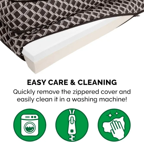 Vista 7 de Furhaven Pet – Sofá de felpa ortopédica para perro, cama con forma de L, tumbona ergonómica con contorno de cuna, cama para perros y gatos, varios