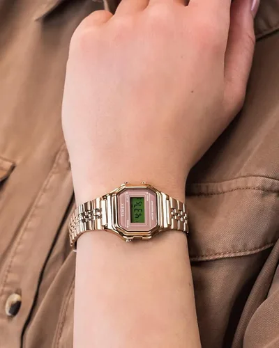 Vista 6 de Timex - Reloj digital de cuarzo para mujer con correa de acero inoxidable