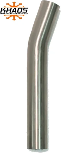 Vista 2 de 1 5/8" 22.5 grados 304 acero inoxidable 16GA. Mandril curva tubo de escape 1.625" OD USA Khaos Motorsports