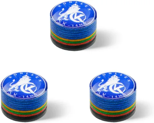 Vista 22 de KONLLEN Puntas de Taco de Piscina 9 Capas Arcoíris para Billar (Durezas SX/SS/S/M/MH/H) (Tamaño 11mm/14mm) Punta de Taco de Piscina con Junta