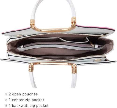 Vista 3 de Womens Handbag Top Handle Shoulder Bag Tote Satchel Purse Work Bag with Matching Wallet