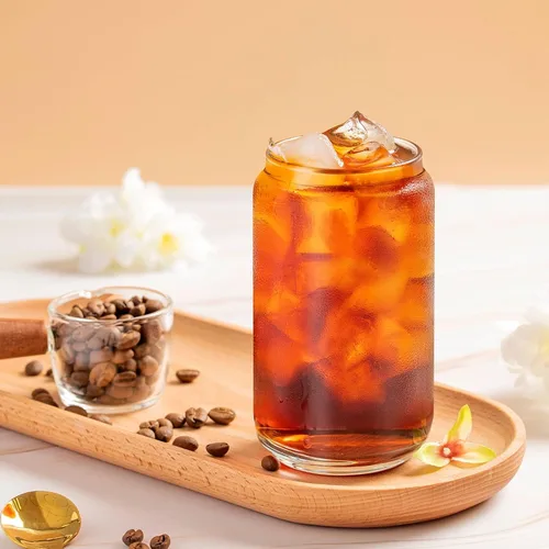 Vista 8 de AGH - Paquete de 12 latas de vidrio de sublimación transparentes de 16 onzas con tapas y popotes de bambú, tarro de vidrio helado de masón, vaso