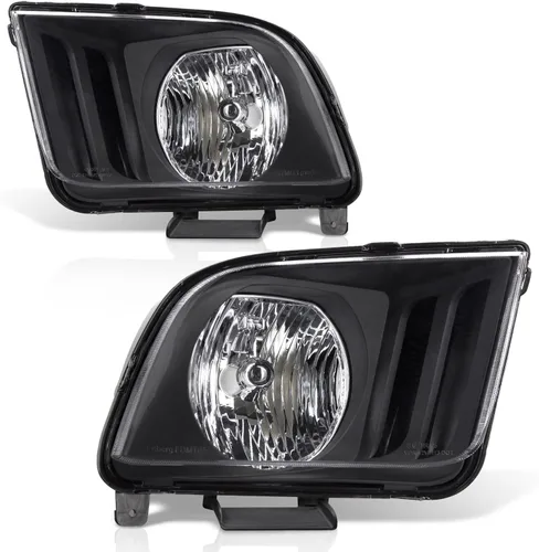 Vista 10 de para Ford Mustang 2010-2014 - Conjunto de faros delanteros color negro