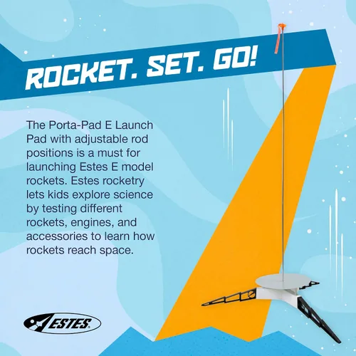 Vista 5 de Estes 2238 Porta Pad E - Almohadilla de lanzamiento, modelo de cohete volador, kit de accesorios para mayores de 10 años
