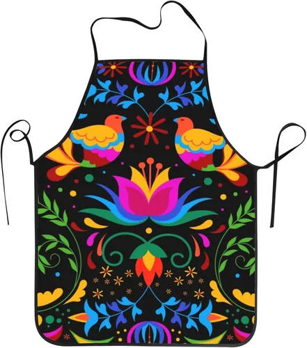 Vista 19 de Delantal de cocina chef taller de trabajo mujeres hombres hornear decoraciones pintura barbacoa parrilla accesorios de cocina suministros de fiesta