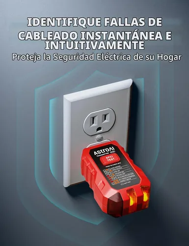 Vista 4 de AstroAI Kit de prueba eléctrica ETK3, 2000 conteos medidor de abrazadera digital y probador de voltaje sin contacto y probador de salida GFCI