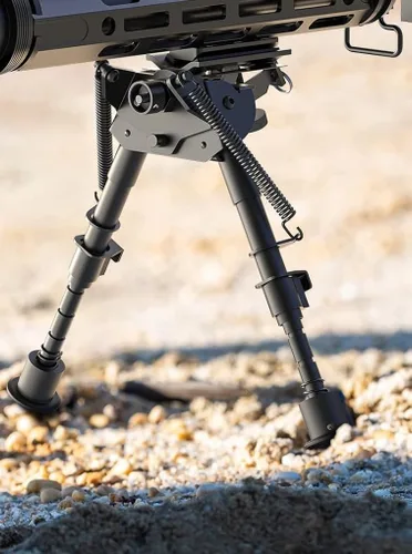 Vista 7 de CVLIFE Bípode de rifle de fibra de carbono de 6-9 pulgadas, bípodes pivotantes inclinables para rifles con adaptador compatible con bípode giratorio