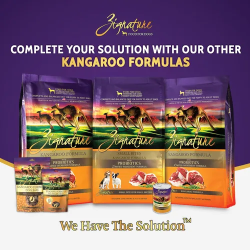 Vista 7 de Zignature Kangaroo - Alimento seco para perros con fórmula de ingredientes limitados, comida seca para perros pequeños bocados, 4 libras