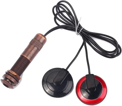 Vista 6 de VICASKY 2 pastillas de mandolina con sensor interno de micrófono piezoeléctrico Jack de 1/4 pulgadas mejora tu sonido acústico