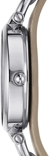 Vista 4 de Fossil Neely - Reloj casual de cuarzo de acero inoxidable y cuero para mujer
