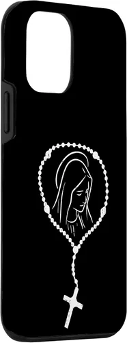 Vista 42 de iPhone 16 Rosario Virgen María Dios Jesús Fe Religioso Católico Estuche de Regalo